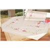 VERVACO Kit Punto Croce Prestampato Centrotavola Fiori Rosa E Farfalle Biancheria da Tavola Set Fai da Te Creativo 40 x 100 cm Kit Hobby Creativi Adulti Casa Decor Cross Stitch Runner