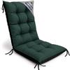 Amazinggirl Cuscino Sedia Giardino Schienale Alto 50x120 cm Imbottitura Seduta