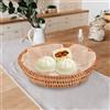 Cesta Portaoggetti Cesto Di Frutta in Rattan Cestino Del Pane Vimini