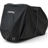 Favoto Custodia Bici Telo Copribici per 2 - 3 Bicicletta, Copertura Biciclette da Esterno Telo per Scooter, Resistente a Polveri/Pioggia/Neve/UV, con Cintura Regolabile (Nero)
