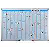 Relaxdays Whiteboard Planner, Mensile, Lavagna Magnetica, Cancellabile, Bacheca, Portapennarelli, 60 x 90 cm, Bianca
