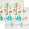 Relaxdays Tappeto per Bambini, Pieghevole e Lavabile, 195 x 175 cm, Atossico, Gommapiuma XPE, Motivo Animali, Colorato