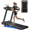 LONTEK Tapis Roulant Salvaspazio con Inclinazione 15% Tapis Roulant Elettrico