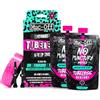 Muc-Off Kit Tubeless Completo per Biciclette Tubeless Ready, DH/Enduro - Include Nastro Tubeless, Pezze Riparazione Tubeless, Valvole Tubeless e Liquido Tubeless