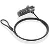 AISENS - ASLK-D40N03-BK - Cavo di sicurezza con serratura a combinazione per computer, monitor, portatile 1,5 m