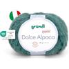 Gründl Lana Dolce Alpaca - morbida lana di alpaca per lavorare a maglia - soffice e calda - 55% alpaca, 40% lana merino, 5% poliammide - 1 gomitolo - 50 g / 100 m - misura ferri 6-7 -giada
