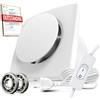 BUMSOU Aspiratore Bagno 100mm con Interruttore 130m³/h Estrattore Aria