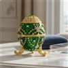 Portagioie Smaltato a Forma di Uovo Idea Regalo Uovo Stile Fabergé per Pasqua