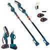 openspaceshop Kit Potatura Mini Motosega Forbice Cesoia a Batteria con Asta Telescopica