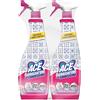 ACE Spray Sgrassatore con Candeggina, Fresco profumo di Rosa e Lavanda, Igienizzante, Elimina Sporco, Germi e Batteri, Pulizia Profonda per Superfici di Casa, 2 Spray da 600ml