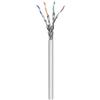 Goobay 96094 CAT 6a Cavo di Rete Matassa, S/FTP (PiMF), Grigio, 100 m Lunghezza del Cavo