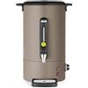 HENDI Bollitore per bevande calde 16L UNIQ, dispenser acqua calda con parete singola, per vin brulè e acqua bollente, fino a 100°C, 230V, 50/60Hz, 1650W, 357x380x(H)502mm, grigio tortora, Inox, PP