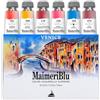 Maimeri BLU, Acquerelli di Belle Arti, Set Venezia, Cartone, Colori Assortiti, 6 Pezzi 12ml, Multicolore, 12 ml