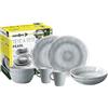 Brunner 0830143N.C5X Set Stoviglie da Campeggio per 2 Persone, Tête-À-Tête Pearl, 8 Pezzi