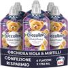Coccolino Ammorbidente Concentrato Orchidea Viola e Mirtilli, Ammorbidente Lavatrice Intense Care con Tecnologia Pro-Fibre, Formato XXL 456 Lavaggi, 6 Pezzi da 1750 ml
