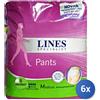 Lines 6x Lines Specialist Per Incontinenza Pants Discreet Medium 8 Pz