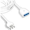 V-TAC Prolunga Lineare Elettrica Con Spina 2P+T Presa Cavo Lunga 5 Metri H05VV-F (10A/16A)