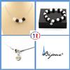 A Bijoux Pietre E Minerali. Set Bracciale Collana 4 Perle Pietra Di Luna + AGATA NO