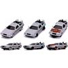 Jada Toys Nano Hollywood Rides Back To The Future DMC Delorean Time Machine Set