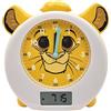 Lexibook Disney Il Re Leone Simba Il mio compagno educativo notturno, sveglia, luce notturna, simulatore d'alba, timer, doppio display dell'ora, batteria ricaricabile, giallo, RLT100AN