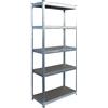Relaxdays Scaffale carichi Pesanti in Acciaio, 5 Ripiani, 180x75x30 cm, Fino a 875 kg, Argento