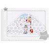 Interbaby Asciugamano con cappuccio per neonato JUNGLA in bianco - 5 3Luk