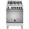 La Germania Cucina a Gas con Forno Elettrico 4 Fuochi 60x60 cm Inox AMN664EXV/24