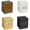 DRIWEI OROLOGIO SVEGLIA DIGITALE LEGNO DISPLAY LED DATA CUBO OROLOGIO TAVOLO JS-017 SC0