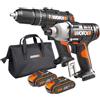 WORX Kit Trapano avvitatore ed avvitatore ad impulsi Combo Worx WX902