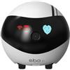 Enabot EBO AIR Telecamera per bambini e animali domestici 1080P, funzione AI intelligente, connettività Wi-Fi, visione notturna, auto-crociera, auto-ricarica, rilevazione del movimento, audio a 2 vie