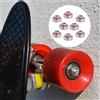 8 pz 608-2RS Longboard Cuscinetto Ruota 8x22x7 Dual Schermato Chrome Skateboard