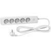 Schneider Electric SC5ST9353W - Prolunga multipresa 5 prese 2P+T, 3 m, colore: Bianco