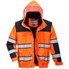 Portwest Hi-Vis Classic Bomber Jacket - Color: OrBk - Talla: 4XL