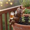Statuetta Mucca Scozzese Resistente Alle Intemperie per Giardino, Scrivania