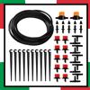 Kit Irrigazione A Goccia Ala Gocciolante Tubo Irrigazione + 10 Irrigatori
