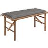 vidaXL Giardino con Cuscino Diversi Colori 120 x 50 x 3 cm/120 x 50 x 7 cm vidaXL