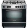 La Germania Cucina a Gas 5 Fuochi La Germania Forno Elettrico 80x50 cm Nero/Inox S85 C 61 XT