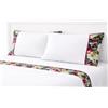 Riviera Home Collection Completo Lenzuola Matrimoniale RIVIERA GEISHA Puro Cotone Balza JACQUARD Floreal