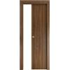 Naddeo Porte Porta Scorrevole 80x210cm in MDF Micro Noce Ginevra POMKMNSCR208010 Naddeo Porte
