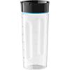 Braun MultiQuick 5 Vario Fit - Borraccia sportiva con coperchio, lavabile in lavastoviglie, 600 ml, colore: Nero/Blu