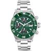 LORENZ HYDRO-SUB CRONOGRAFO AUTOMATICO 090012CC Orologio Uomo Verde Acciaio Swis