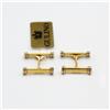 Gulino Gioielli Gemelli in oro giallo 18 kt a bacchettine /18kt gold cufflinks A.159