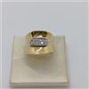 ANELLO DONNA FASCIA VINTAGE ORO 18KT DIAMANTI 0,22 CT (3063) FONDO DI MAGAZZINO