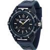 Sector Orologio Uomo SECTOR EXPANDER 90 R3251197054 Pelle Tessuto Blu Sub 100mt