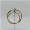 ORECCHINI A CERCHIO GRANDI DI DIMENSIONI TORCION ORO GIALLO 18KT 7,7 GR. (3009)