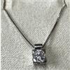 COLLANA PUNTO LUCE IN ORO 18 kt. CON DIAMANTE NATURALE BRILLANTE ct. 0,15 G VS