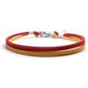 Bracciale AS Roma Lecce Benevento calcio Giallo e Rosso Acciaio inox Uomo Donna