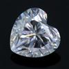 Senza marchio Colore D Naturale 0,24 Ct VVS1 Ottimo Taglio 4x4 mm Cuore Diamante Bianco Bxm03