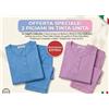 Angel's Offerta 2 Pigiami Donna 100% Cotone Angel's Pigiama Estivo Manica Lunga S M L XL