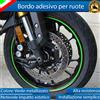 ESL PROFILO VERDE BORDO ADESIVO RUOTE MOTO PER HARLEY DAVIDSON 114 TRI GLIDE ULTRA